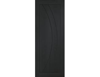 Salerno Oak - Black Prefinished FD30S PAS24 Door Set