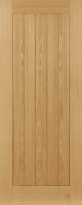 Ely Oak PAS24 Flat Front Door Set