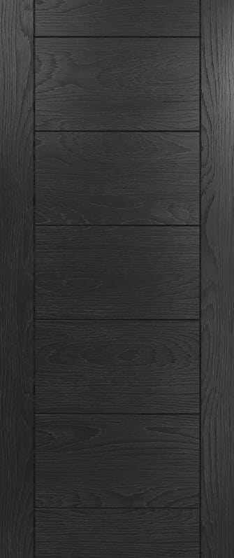 Seville Brushed Black Oak - Prefinished FD30S PAS24 Door Set