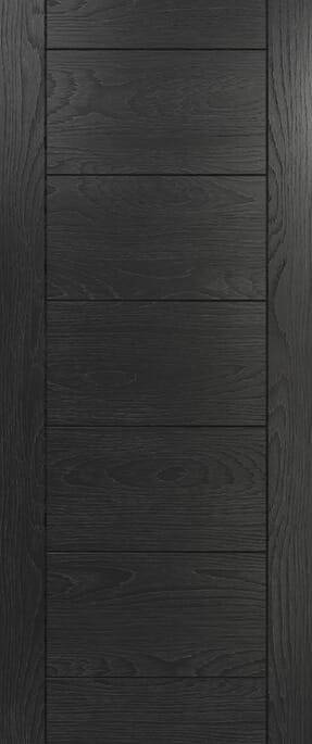 Seville Brushed Black Oak - Prefinished FD30S PAS24 Door Set