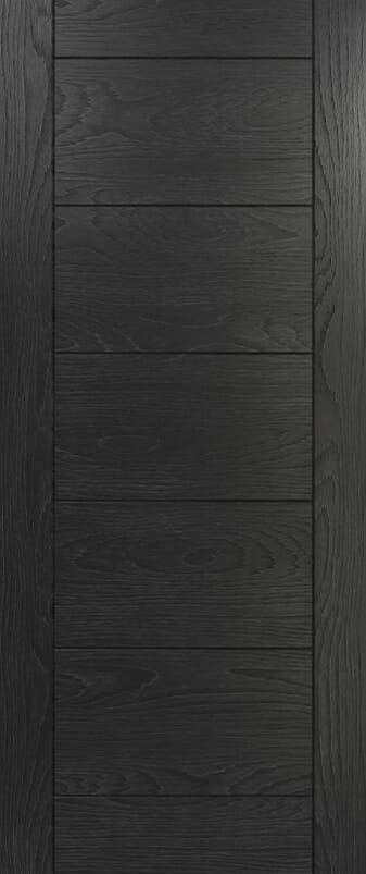 Seville Brushed Black Oak - Prefinished FD30S PAS24 Door Set
