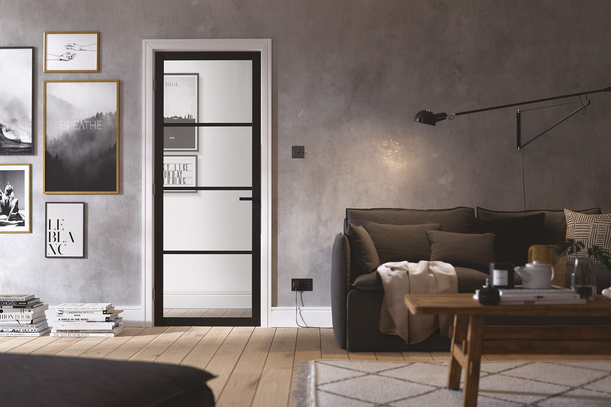 Industrial Style Doors: Steel Look, Glazed & Solid