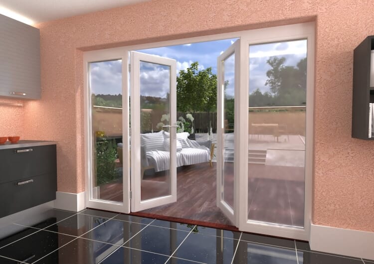 2700mm (9ft) Classic French Doors - 1500 Pair with 2 x 600mm Sidelights