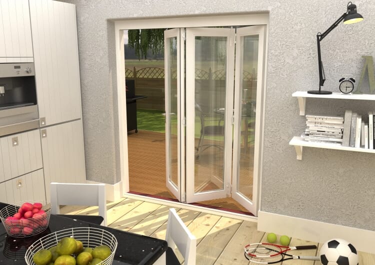 CLIMADOOR Classic White Bi Fold Door 1800mm