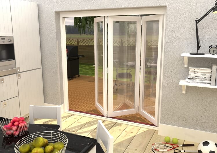 CLIMADOOR Classic White Bi Fold Door 2100mm
