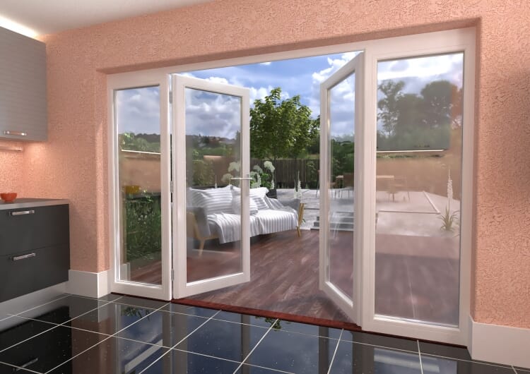 3000mm (10ft) Classic French Doors - 1800 Pair with 2 x 600mm Sidelights