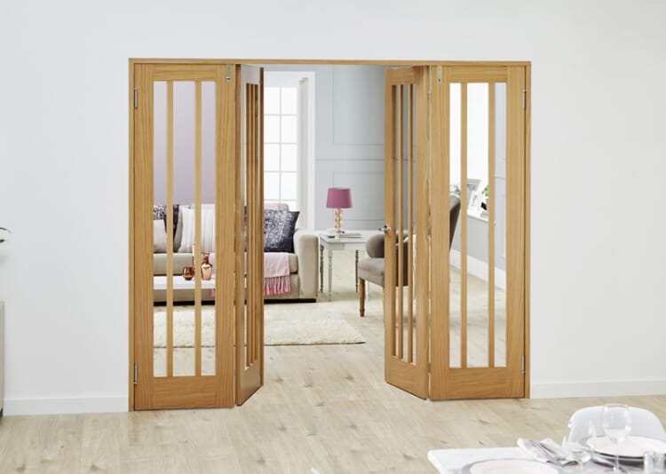 Lincoln Oak - 3 Door Frenchfold (3 X 610mm Doors )