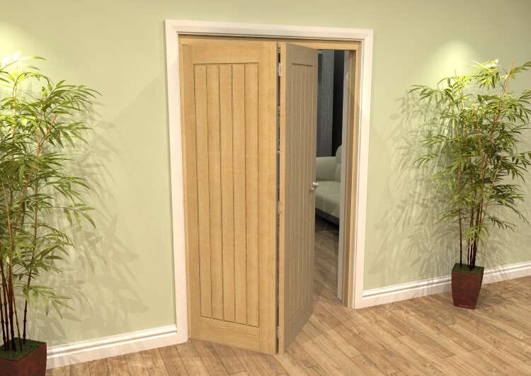 Mexicano Oak 2 Door Roomfold Grande (2 + 0 x 533mm Doors)
