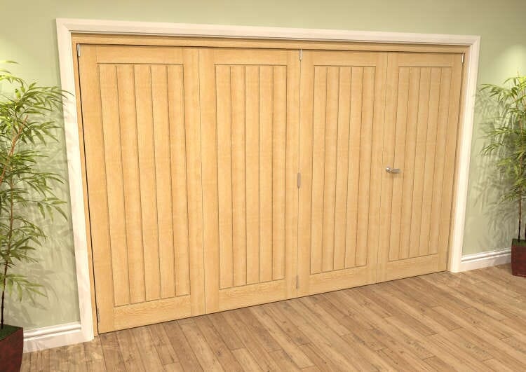 Mexicano Oak 4 Door Roomfold Grande (3 + 1 x 762mm Doors)
