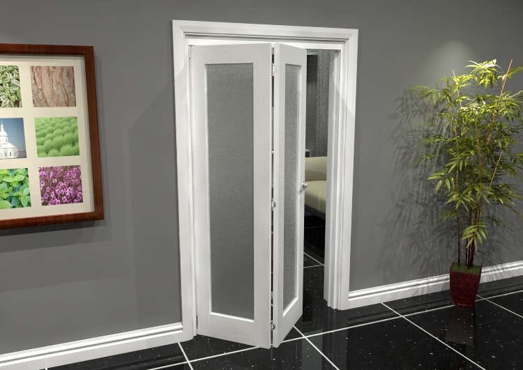 White P10 Frosted Roomfold Grande (2 + 0 x 533mm Doors)