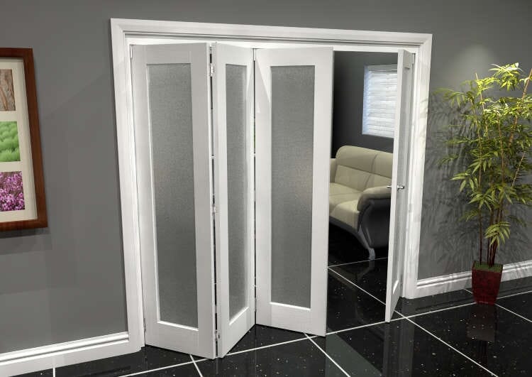 White P10 Frosted Roomfold Grande (3 + 1 x 533mm Doors)