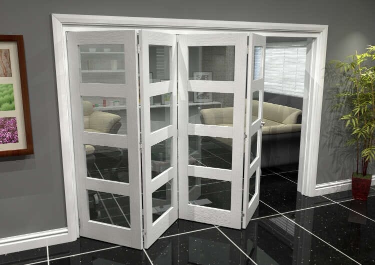 White 4L Roomfold Grande (4 + 0 x 610mm Doors)