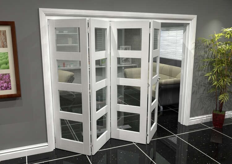 White 4L Roomfold Grande (4 + 0 x 610mm Doors)
