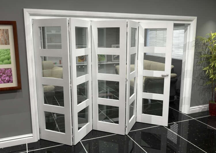 White 4L Roomfold Grande (5 + 0 x 686mm Doors)