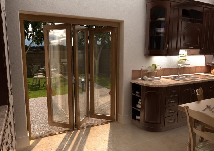 CLIMADOOR Solid Oak Bifold Door 1800mm (6ft)
