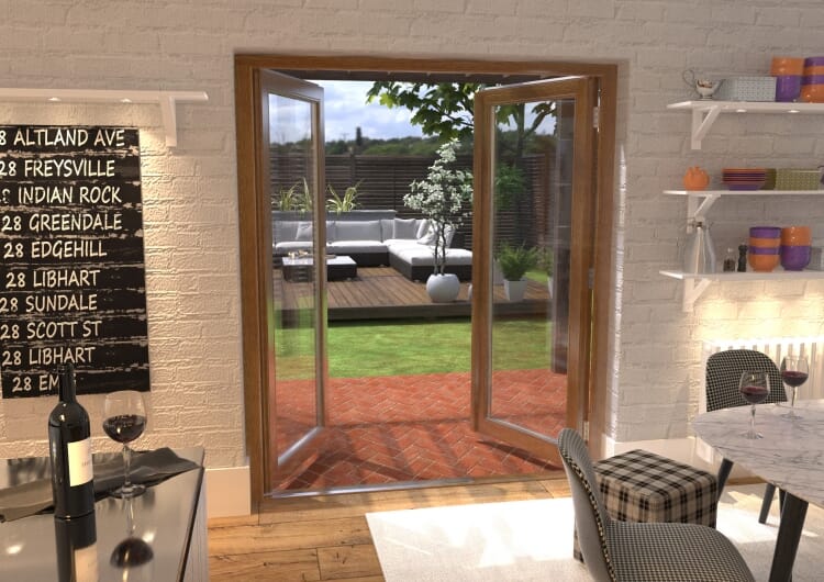 CLIMADOOR Solid Oak French Doors 1800mm