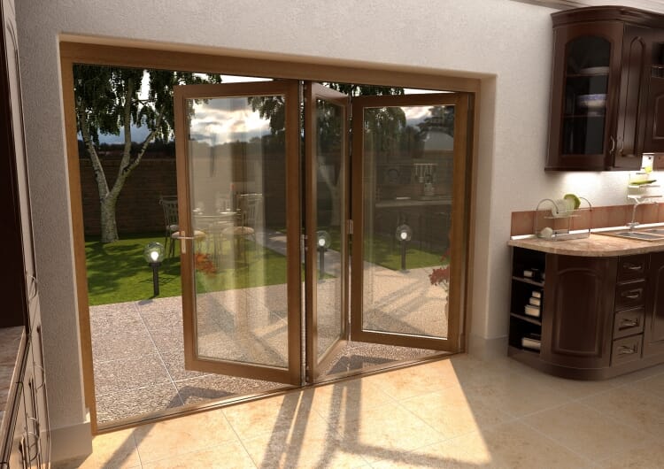 CLIMADOOR Solid Oak Bifold Door 2700mm (9ft)