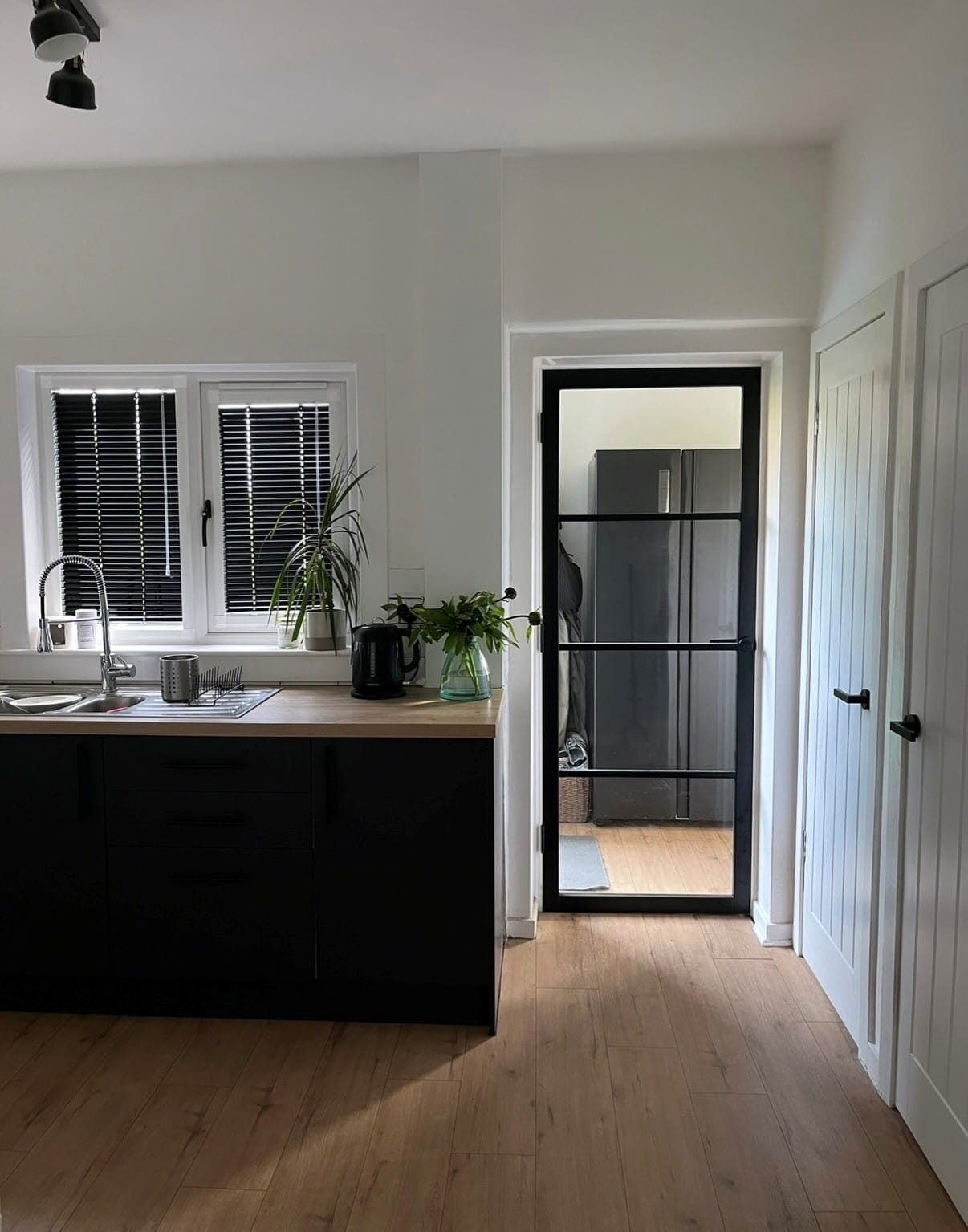 Black Kensington Doors for a Renovation in Fife, Scotland
