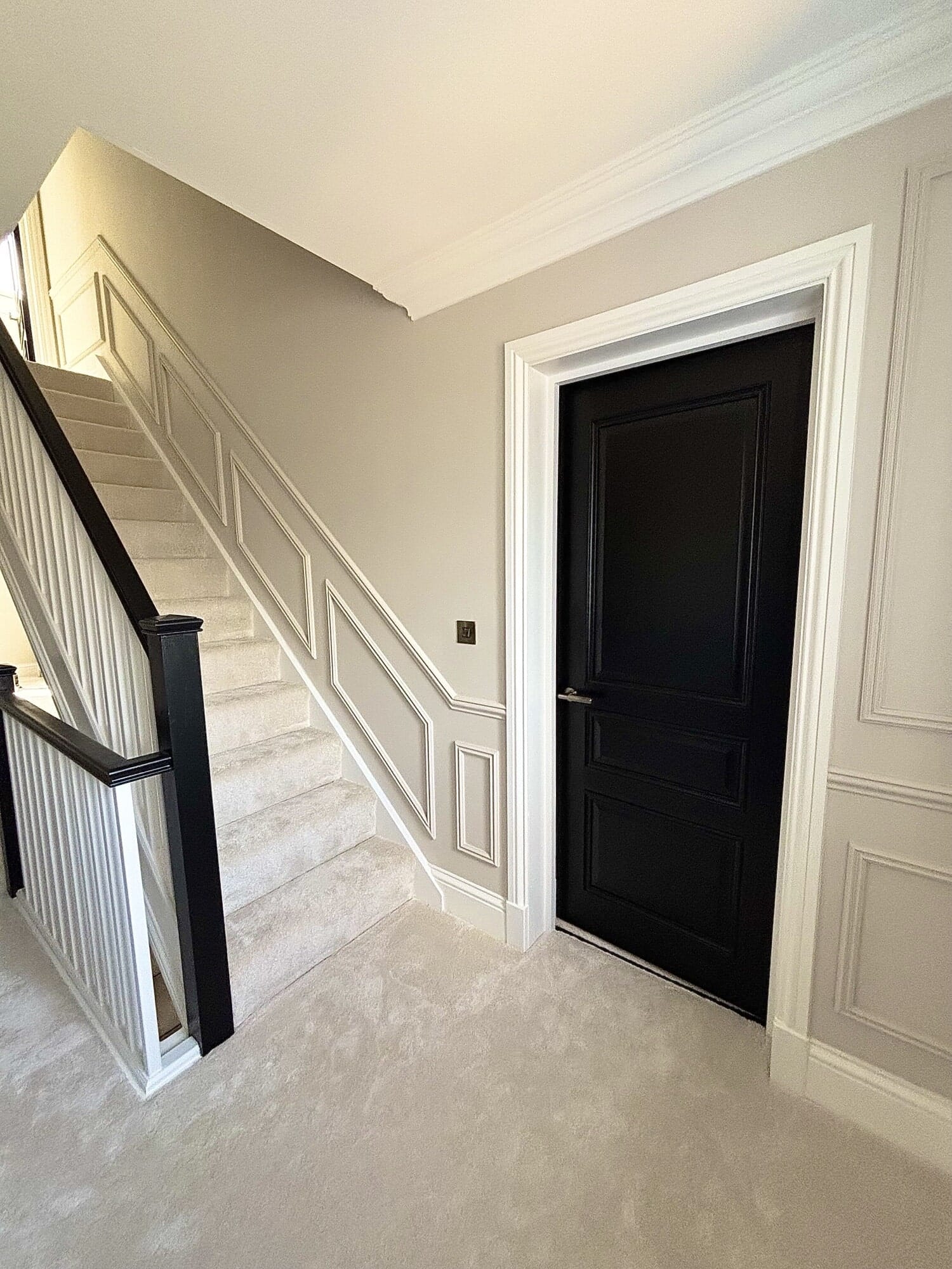 Black Prefinished Doors for a Renovation in Five Oak Green, Kent