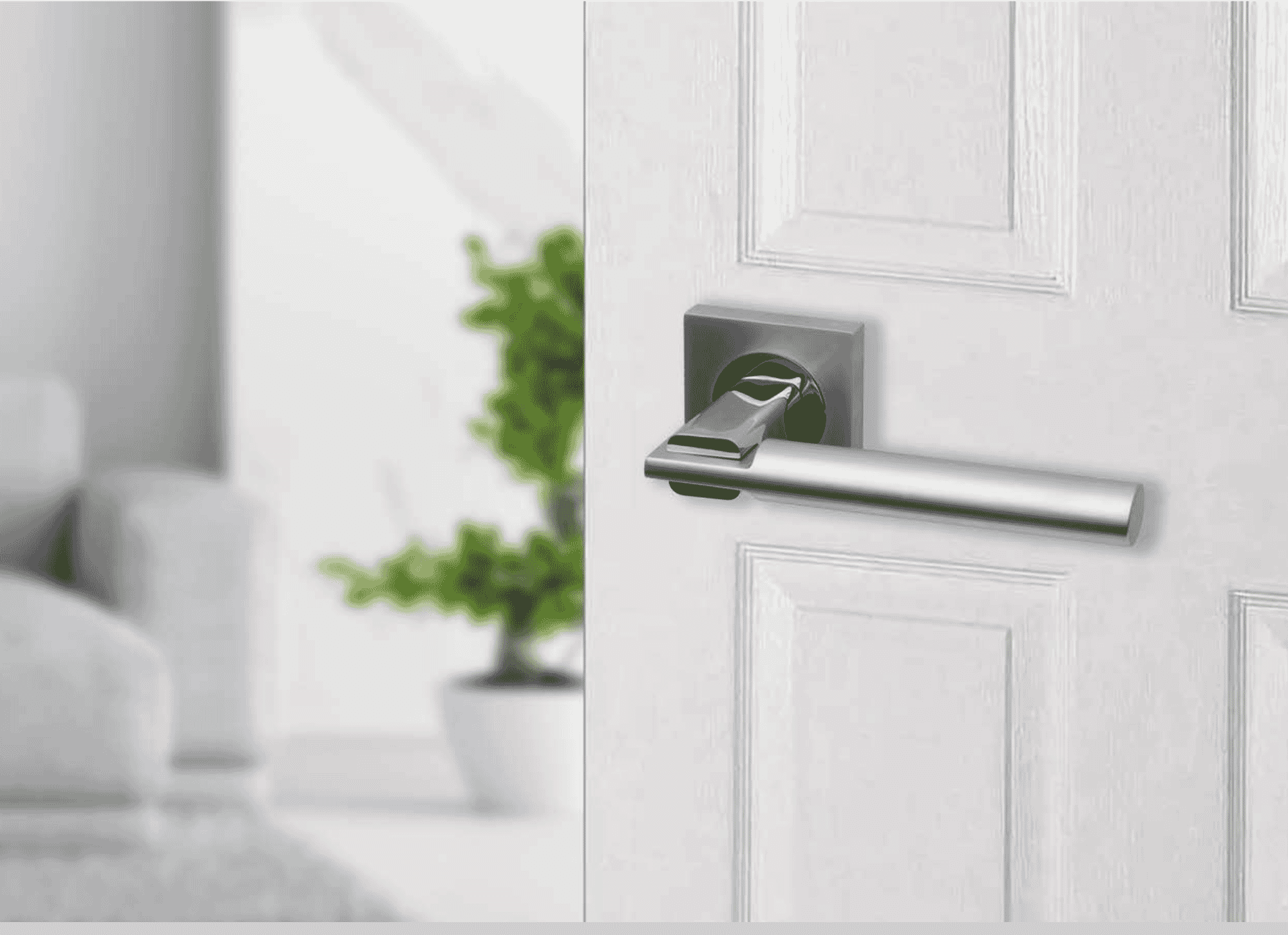 Contemporary Chrome Door Handles Sleek and Modern
