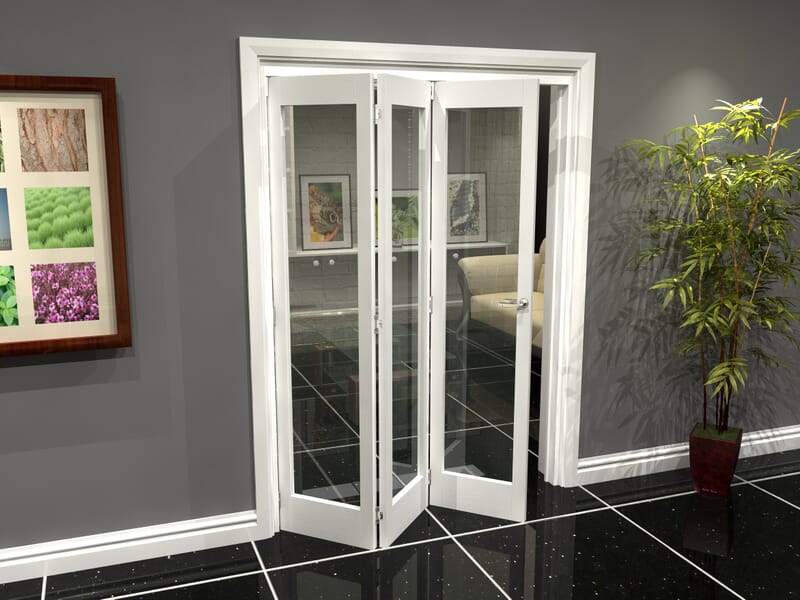Clear Glass Internal Bifold Doors | Vivid Doors