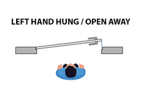Left Hand Hinged  / Open Away