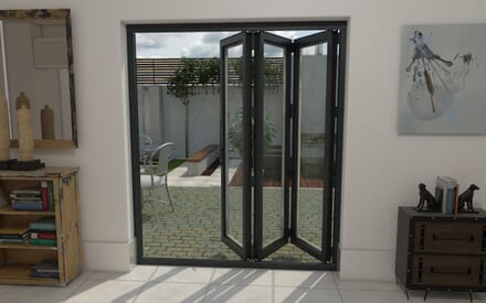 Parts of an External Bifold Door: Tracks and Hardware