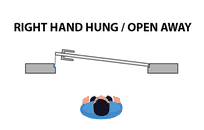 Right Hand Hinged  / Open Away