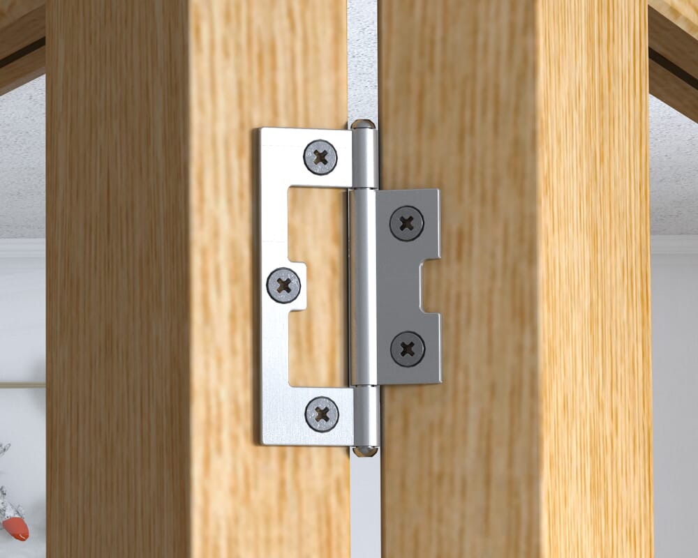 Oak 4L Frenchfold - Frosted Prefinished (4 x 610mm Doors)