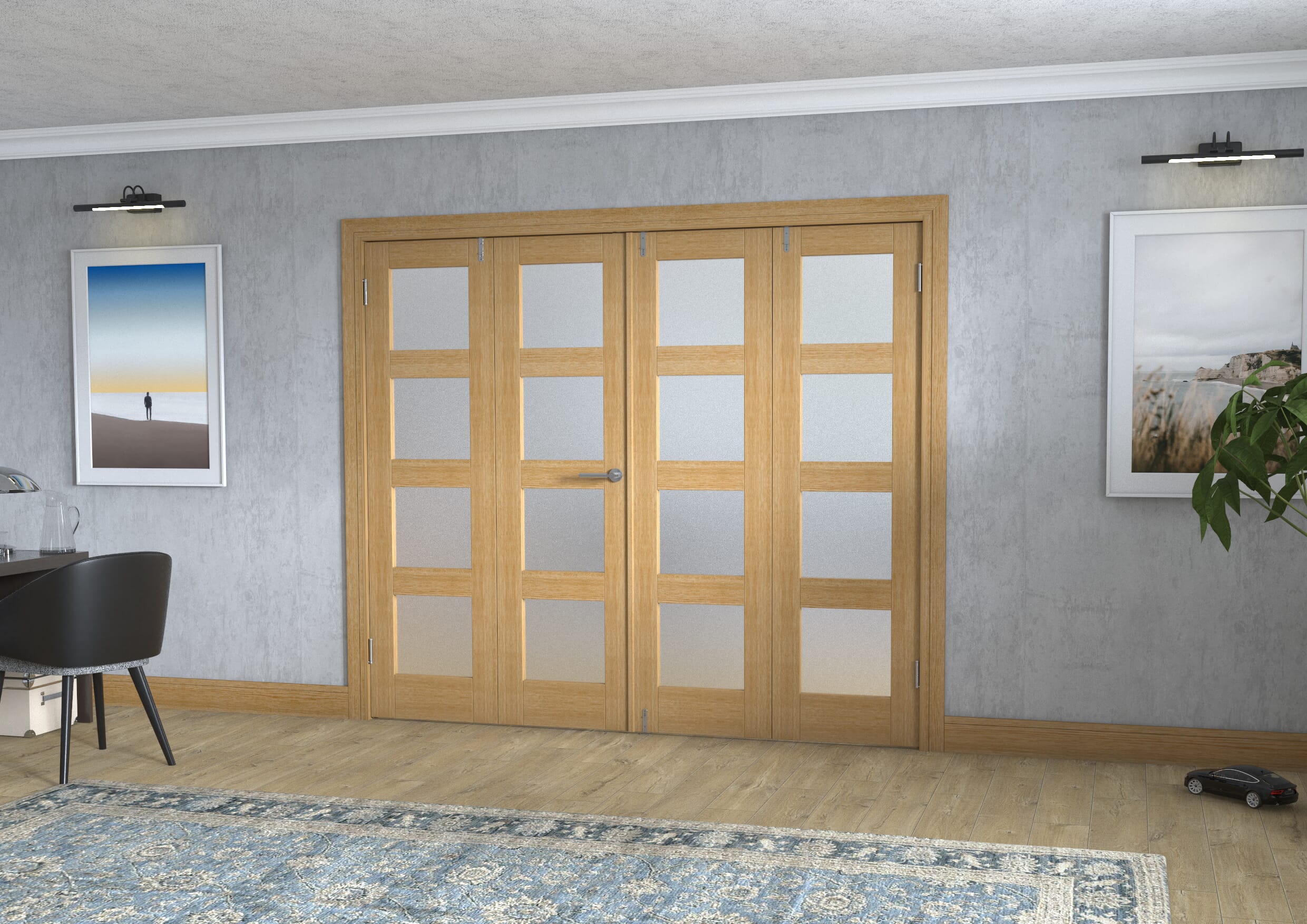 Oak 4L Frenchfold - Frosted Prefinished