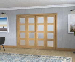Oak 4L Frenchfold - Frosted Prefinished