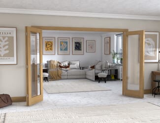 Oak P10 Frenchfold - Clear Prefinished