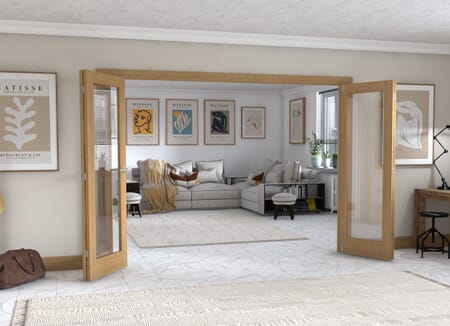 Oak P10 Frenchfold - Clear Prefinished