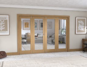 Oak P10 Frenchfold - Clear Prefinished