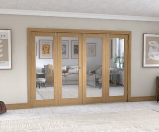 Oak P10 Frenchfold - Clear Prefinished