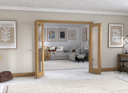 Oak P10 Frenchfold - Clear