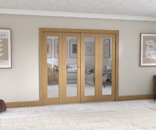 Oak P10 Frenchfold - Clear