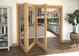 Shaker Oak 1 lite Clear Glazed Roomfold Doorset
