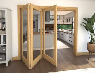 Oak P10 Roomfold Grande - Clear
