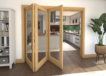 Oak P10 Roomfold Grande - Clear