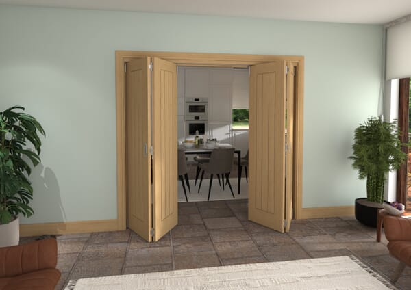 2133x2060x133mm Pref. Oak Mexicano Roomfold Grande (3+0)