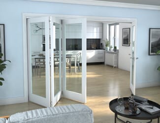 White P10 Roomfold Grande - Clear