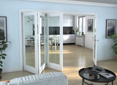 White P10 Roomfold Grande - Clear