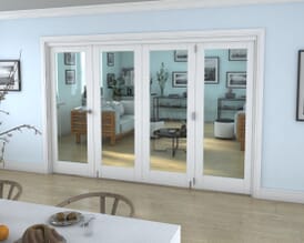 White P10 Roomfold Grande - Clear