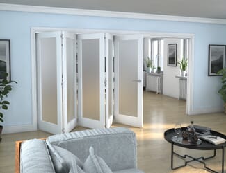 White P10 Roomfold Grande - Frosted