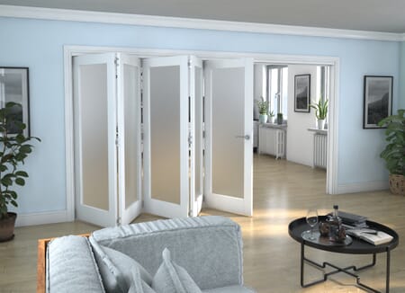 White P10 Roomfold Grande - Frosted