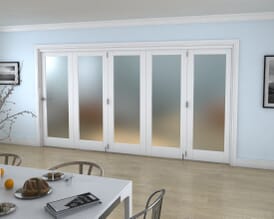 White P10 Roomfold Grande - Frosted