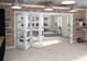 White Primed Shaker 4 Lite Clear Glazed Roomfold Doorset