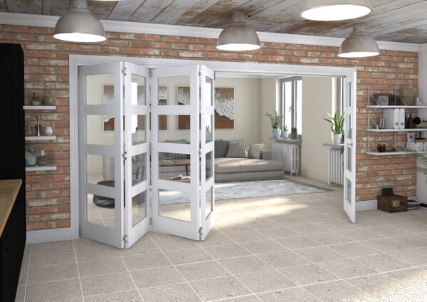 White 4L Roomfold Grande (4 + 0 x 610mm Doors)