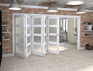 White 4L Roomfold Grande - Frosted